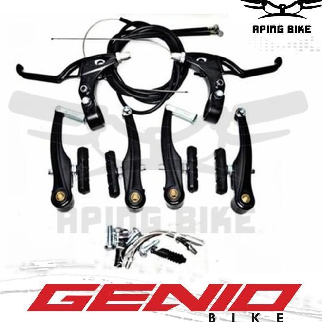 Rem V-Brake Genio Logan Fullset Alloy Rem Sepeda Lipat MTB Federal BMX