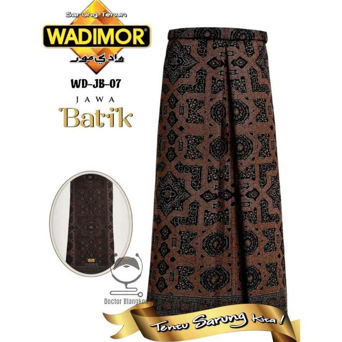 Sarung Wadimor Jawa Batik Favorite Muslim Pria Dewasa Santri Kain Tenun Lembut Nyaman Motif Pekalong