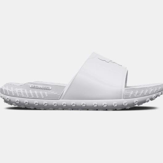 New ORIGINAL UA Project Rock 3 Slides - White