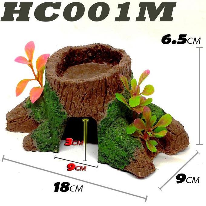 Ready HC002M GOA PERSEMBUNYIAN REPTILE 3IN1 HIDING CAVE+WATER FEEDING DISH+BASKING KELOMANG RUGOSUS 