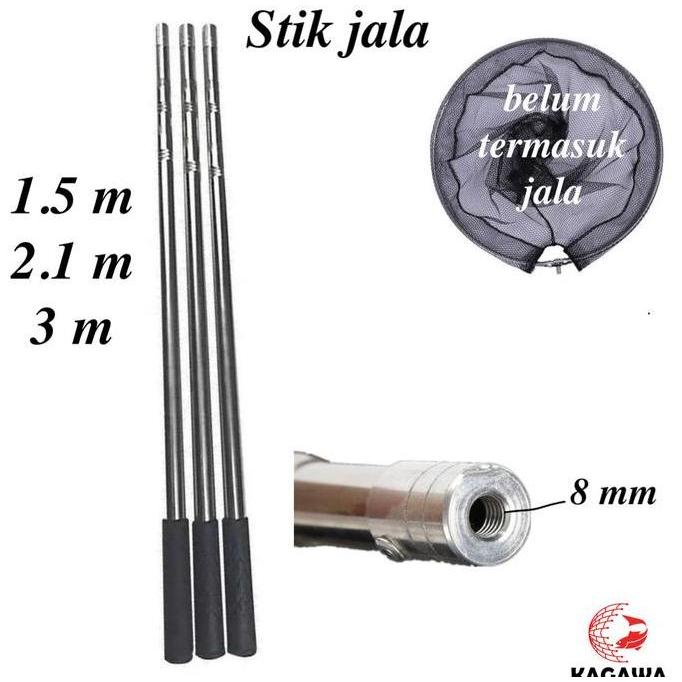 Tanggok Serokan Jala Ikan Jaring Lipat Telescopic Aluminium Serokan