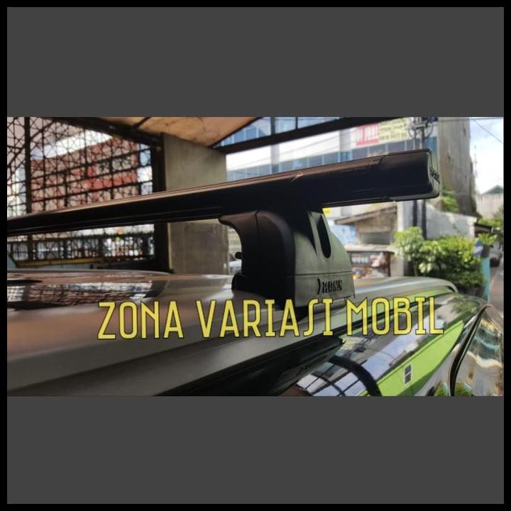 BEST DEAL CROSS BAR KAKI RACK PLATINUM ALL NEW RUSH TERIOS 2018 JEPIT ROOF RAIL 