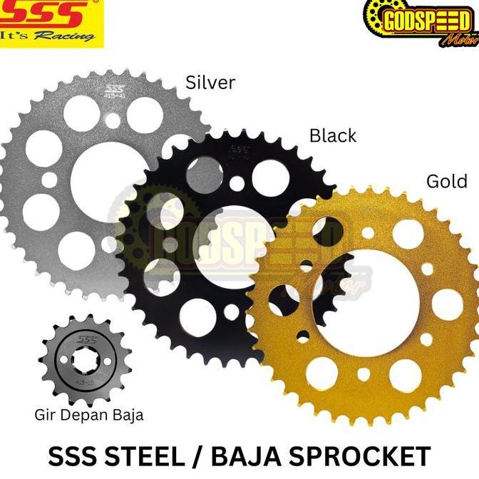 NEW GEARSET SSS NINJA 150 R / RR 415 BAJA RANTAI GOLD SSS / REGINA GIRSET GIR SET GEAR SET ORI
