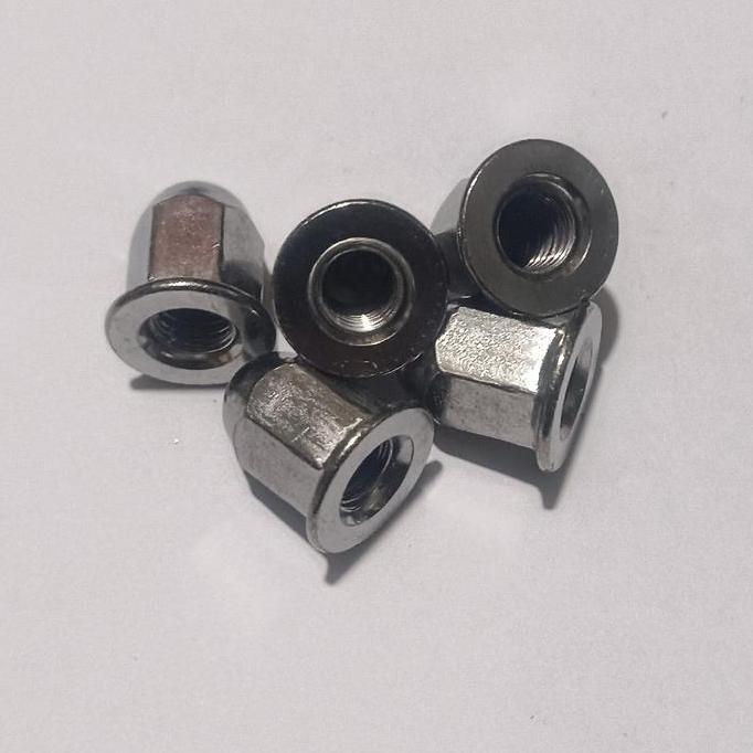 (Isi 20) Mur Topi 12 /Mur Knalpot Tinggi Chrome