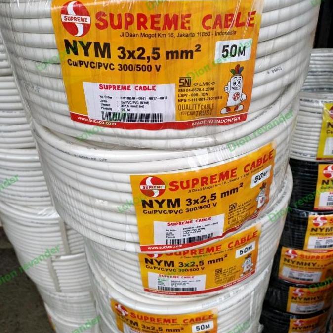 Bijuli- Kabel Supreme 3X2.5 / Nym 3X2,5 Supreme 50 Meter