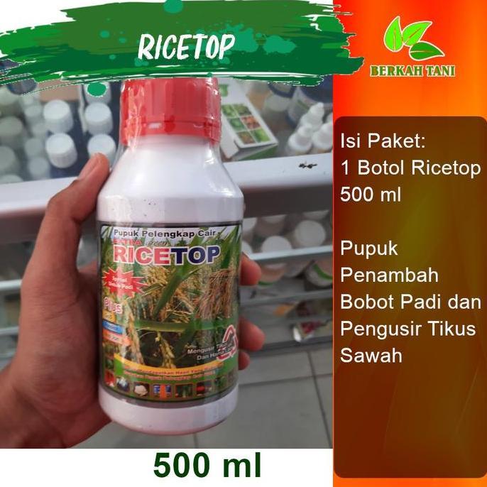 Ricetop 500 ml Penambah Bobot Padi dan Pengusir Tikus