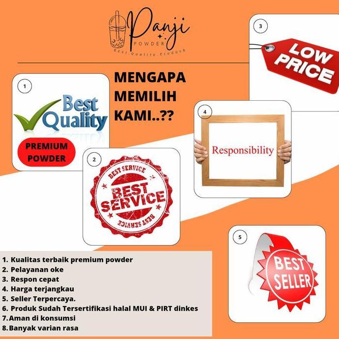 Toneoo- Bubuk Minuman Aneka Rasa Buah 500Gr Serbuk Minuman Aneka Minuman Boba