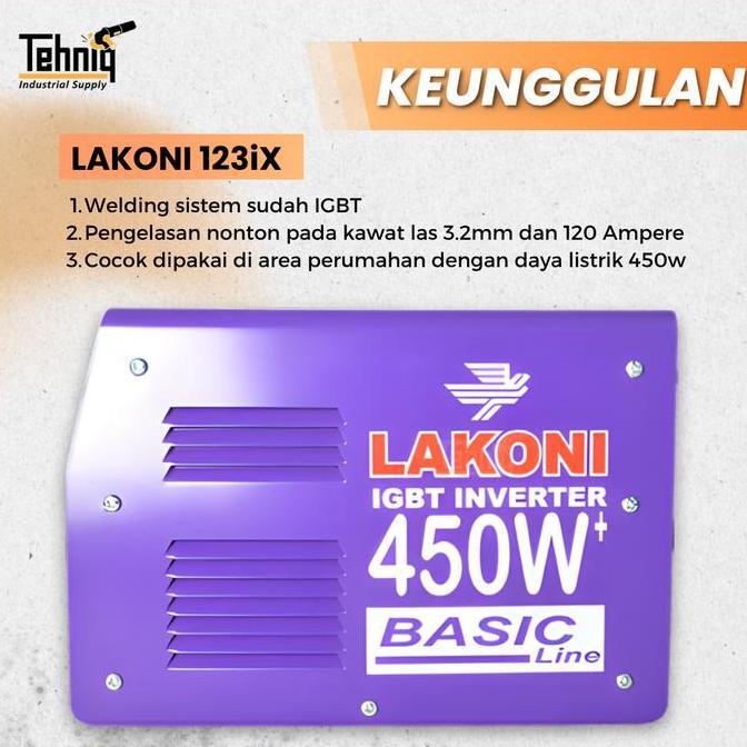Whyy- Lakoni Basic 123Ix 450 Watt Mesin Las Listrik Trafo Travo Las