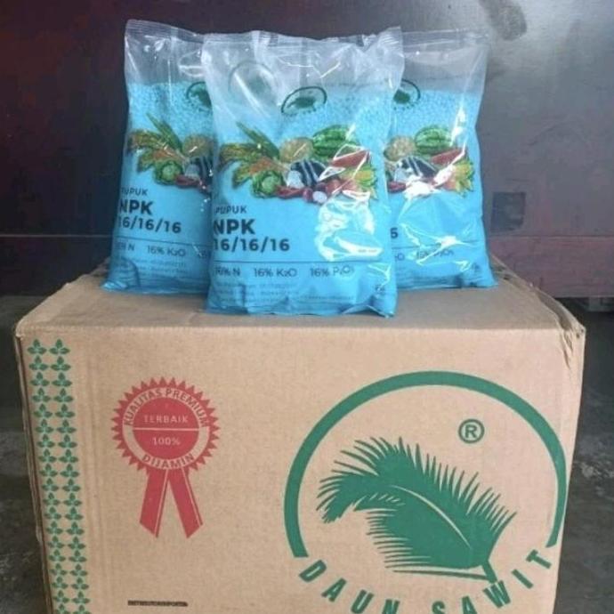Pupuk NPK 16 16 16 +TE 1KG Daun Sawit