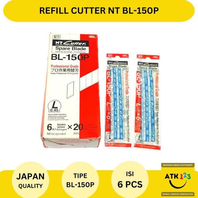 civakanda.storee - nt cutter isi cutter / refill cutter / pisau cutter merk nt bl-150p asli