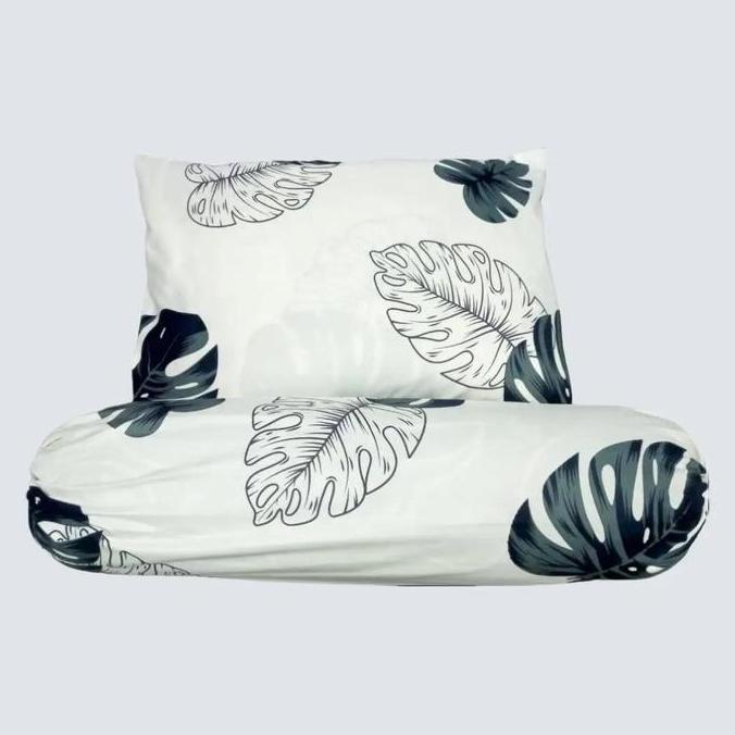 Sleepyou- (5Pcs / 30Ribuan) Grosir Lebih Murah Sarung Bantal / Guling Grosir Motif Daun Monstera Put