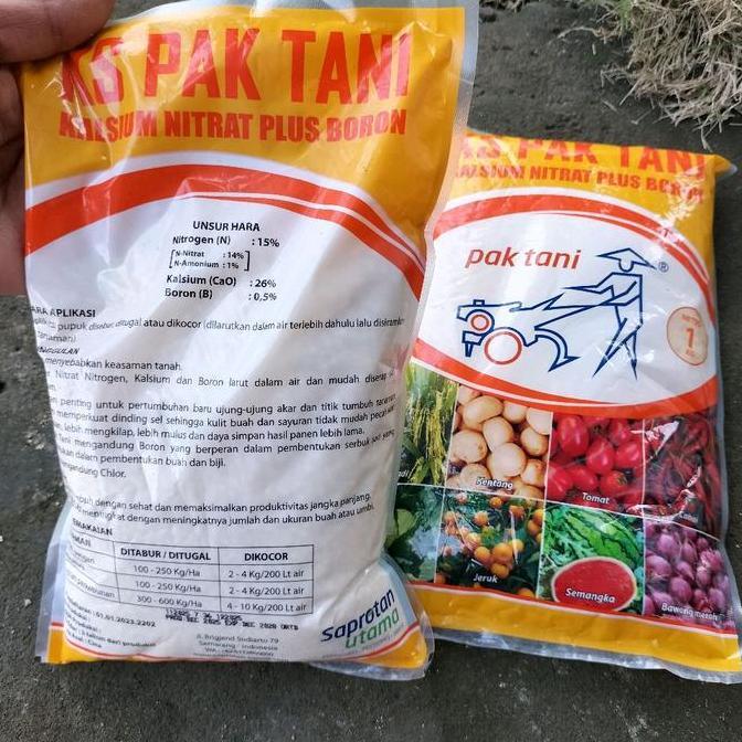 Pupuk  Boron Plus kalsium 1 Kg Original Pabrik pupuk KS Pak  Tani