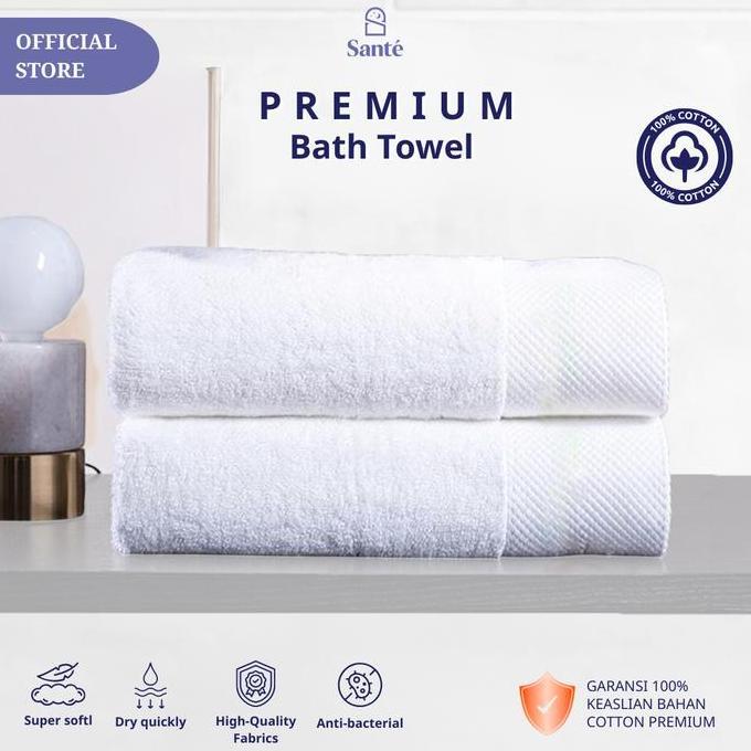 Sant - Bath Towel 100% Cotton Premium | Handuk Mandi Hotel | Handuk Mandi Tebal | Handuk Mandi Dewas