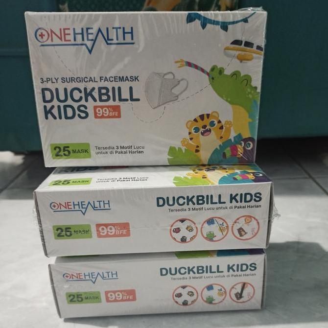 Masker One Health Duckbill Kids Anak Medis Box Isi 25