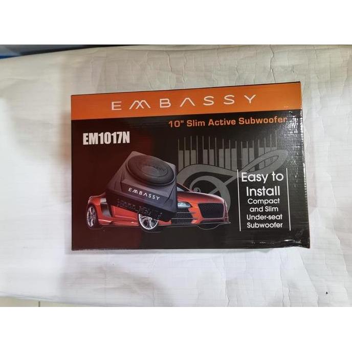 Subwoofer Kolong Jook Mobil 10 Inch Embassy EM-1017N