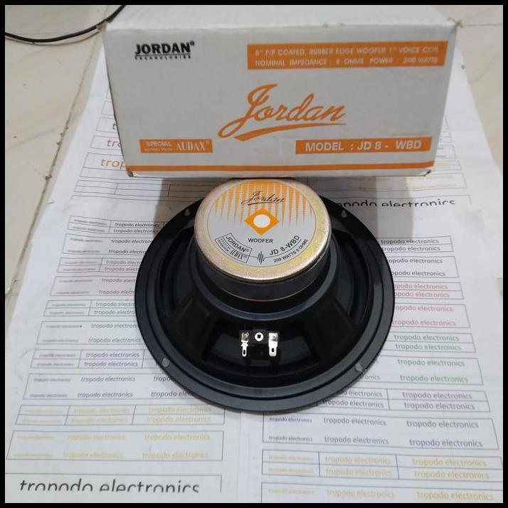 GRATIS ONGKIR SPEAKER WOOFER JORDAN 8 INCH 
