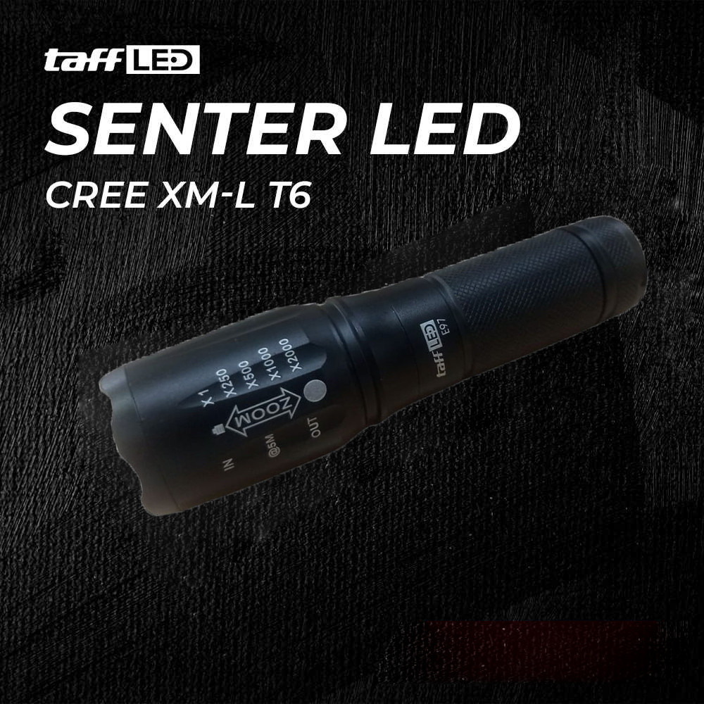 Senter LED XML-T6 Zoom TaffLED