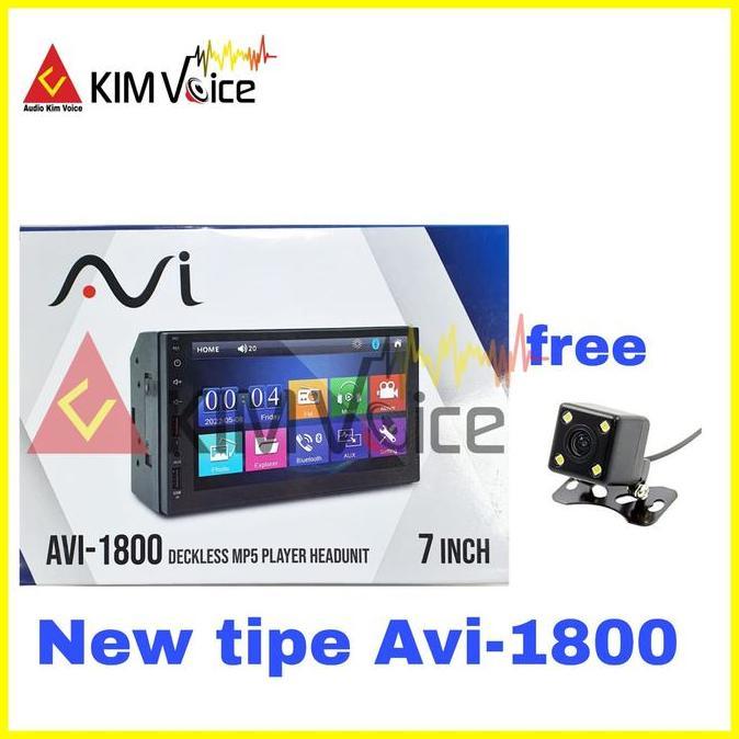Head Unit Double Din Dekles MP5 AVI-1600DSB MKII + Kamera Mundur
