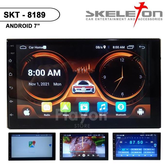 2 Din Head Unit Android 7 Inch Skeleton 8189 Double Din Bluetooth GPS