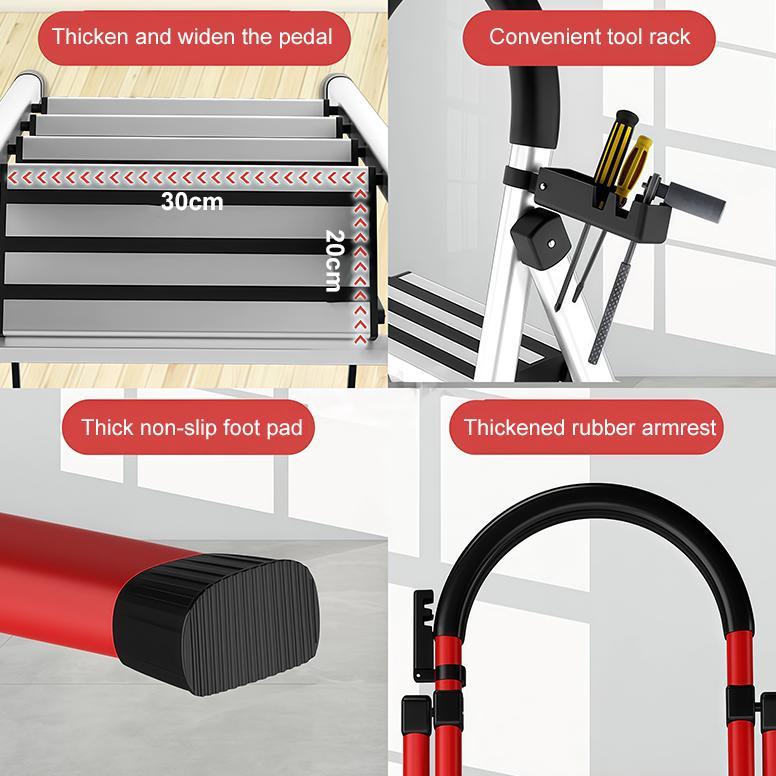 Tangga Tangga lipat aluminium Dilapisi bubuk premium tangga lipat aluminium tangga lipat tangga