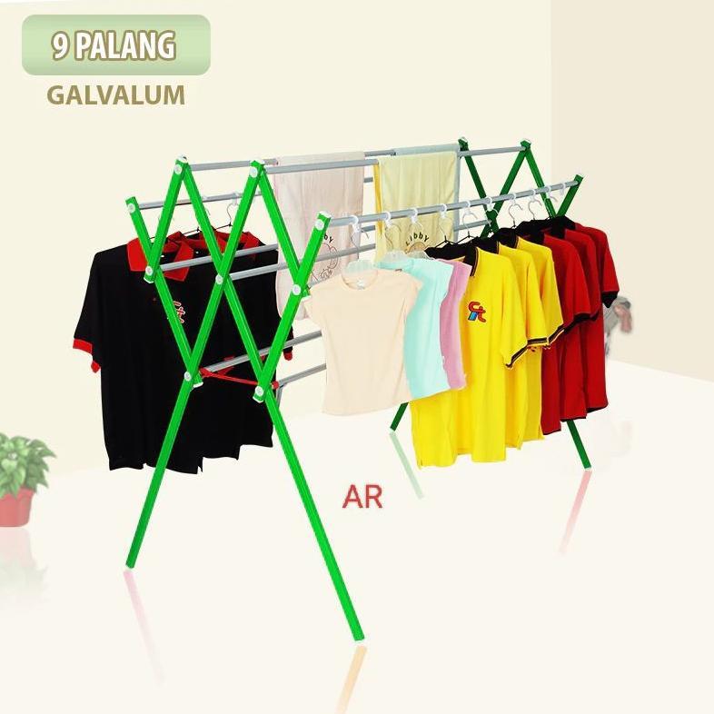 JEMURAN PAKAIAN / JEMURAN BAJU ALUMINIUM TIANG KECIL SEGI GALVALUM