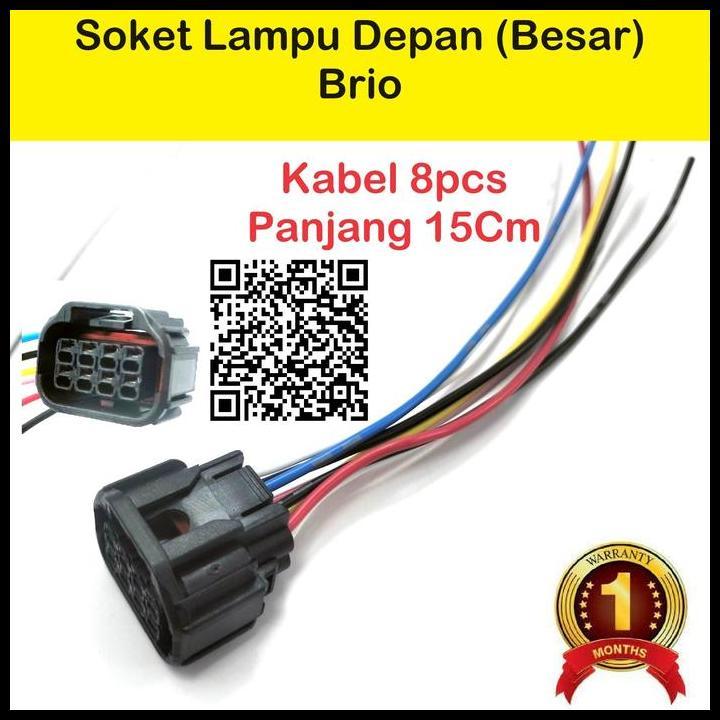 TERBARU SOKET SOCKET LAMPU DEPAN HONDA BRIO RS MOBILIO BESAR 