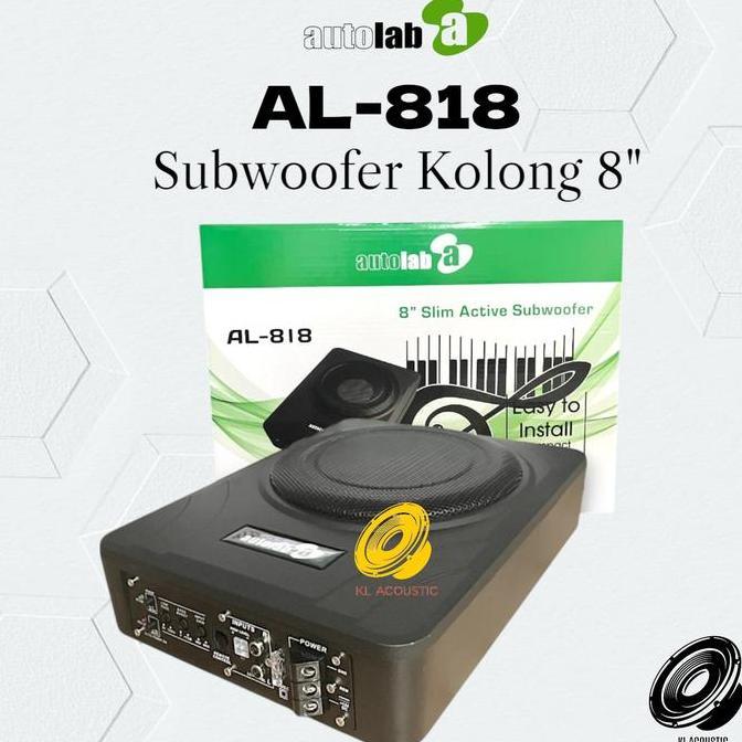 Subwoofer Kolong AUTOLAB AL-818 Subwoofer Aktif Kolong Underseat Slim Mobil Speaker Mobil