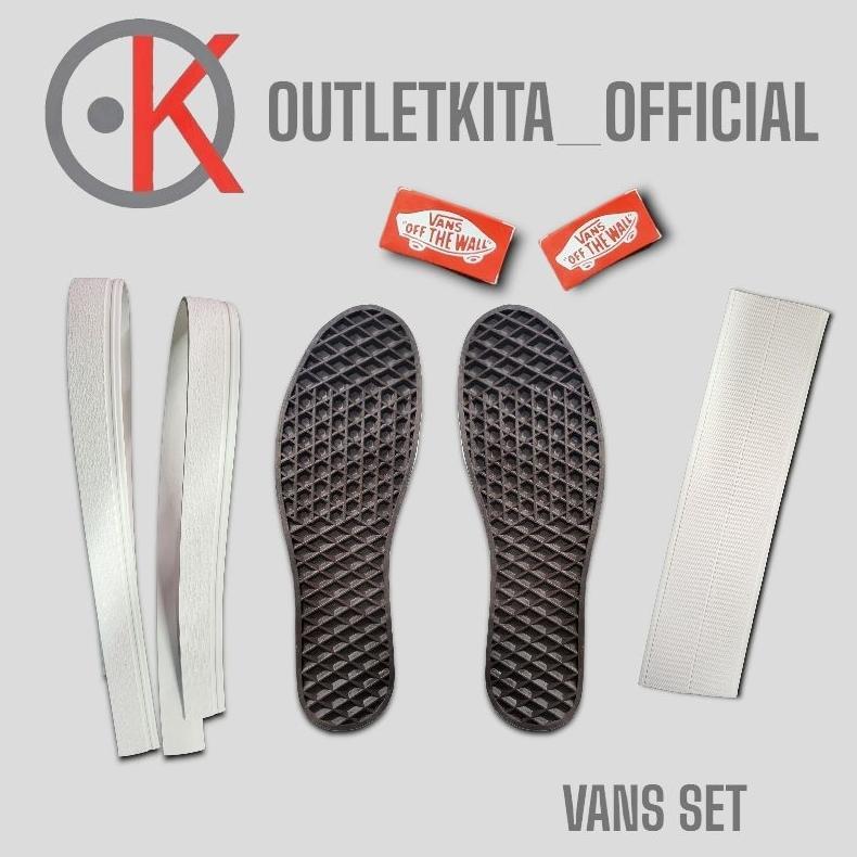 SYIFFASQUARE OUTSOLE VANS SET HEMAT WARNA HITAM COKLAT SIZE 36-43 PREMIUM