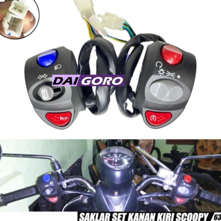 Saklar Set Domino Kiri Kanan Saklar Fino Mio Scoopy Beat Vario Xeon Dll