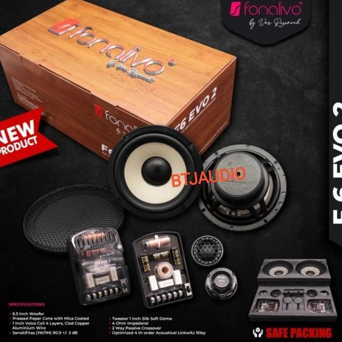 SPEAKER SPLIT COMPONENT 2 WAY FONALIVO F6 EVO 2 By VOX Research