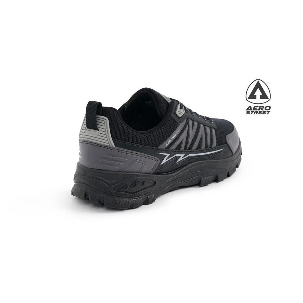 Hemat Aerostreet Trex Outdoor Shoes Unisex Hitam/Hitam/Abu Sepatu Boots Pria Wanita Sporty Aktivitas
