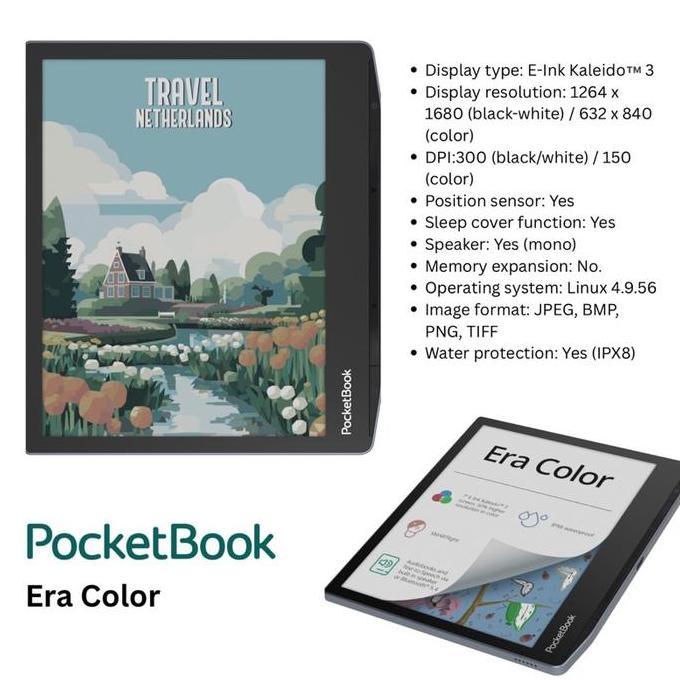 TERBARU PocketBook Era Color E-book Reader 7 inch E-Ink Kaleido with Smartlight BISA GRAB