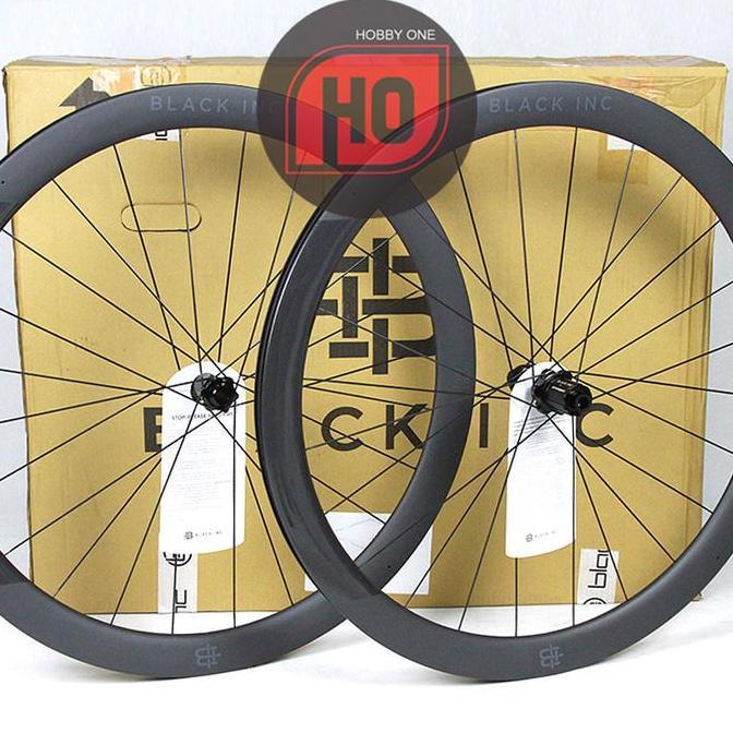 Black Inc FORTY FIVE Disc Brake Clincher Tubeless Ready Carbon Wheelse