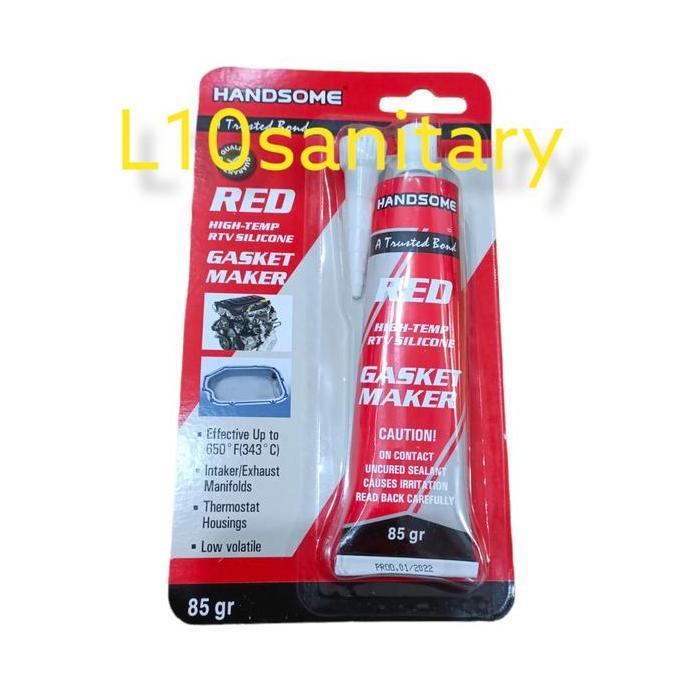 BESAR Lem RED SILICONE / Lem MERAH GASKET / RED SILIKON Tahan Panas BESAR