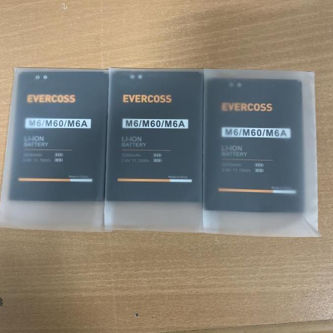 NEW BATTERY BATRE BATT BATERAI EVERCOSS M6A M60 M6 U6C ORIGINAL EVERCOSS ANTI DROP BATRAI BATREI ORI