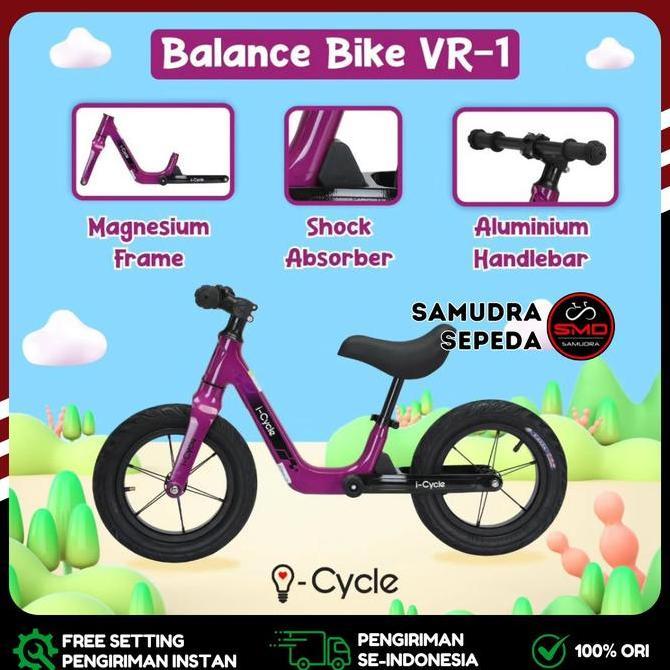 Sepeda Anak Push Balance Bike Icycle VR-1 Magnesium Murah BDG
