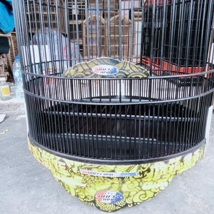 sangkar/kandang murai Rafi no 3 warna hitam airbrush (gojek/grab)