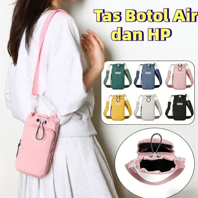 Tas Botol Air Selempang Portabel Tas Botol Minum Tumbler Sling Bag Tas Selempang Tas Botol Air Dan