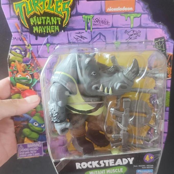 Playmates TMNT Mutant Mayhem Villain Rocksteady