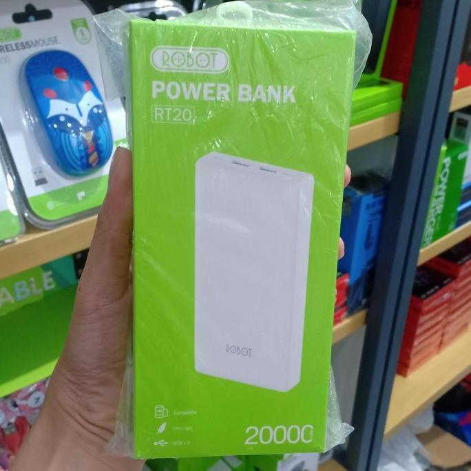 TERBARU power bank robot rt20 20000 mah original BISA GOSEND