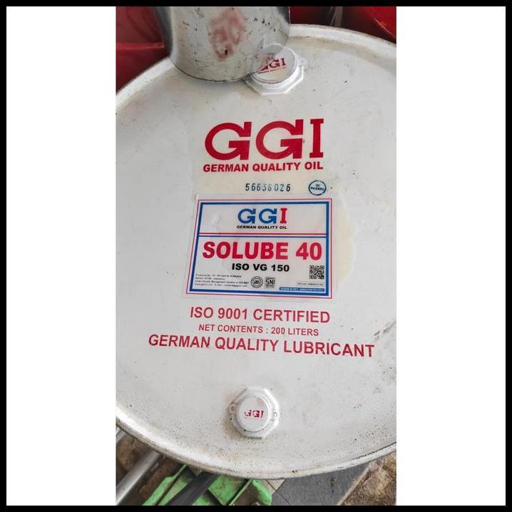 HOT DEAL OLI MESIN DIESEL SAE 40 DRUM GGI SOLUBE VG 150 1 LITER ECERAN 