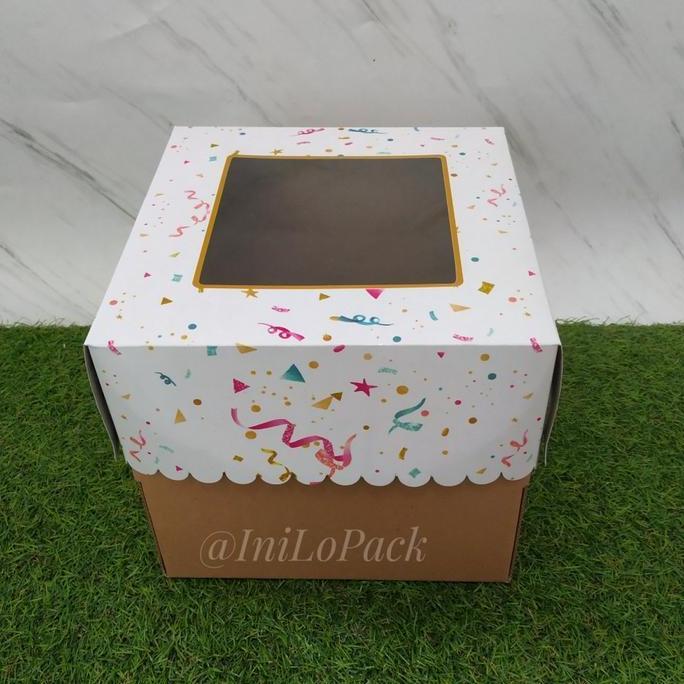 Sid- [5Pcs] Dus Tart Party X22X20 / Box Kue 22 Cm / Dus Tart 22 Cm