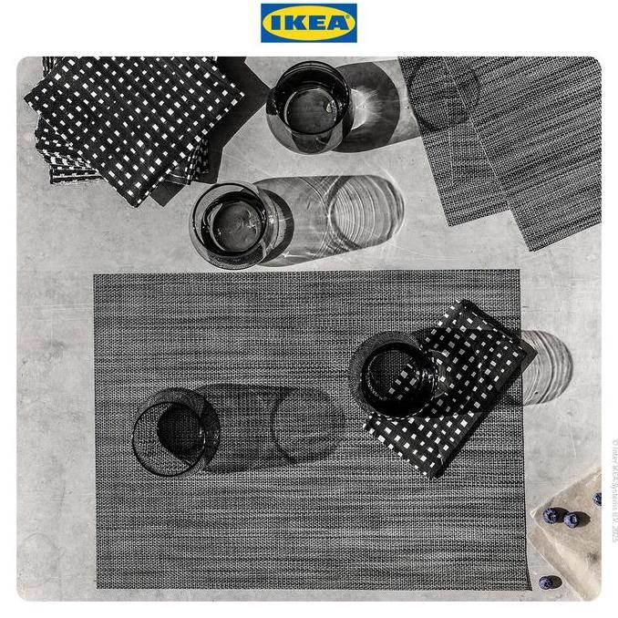 Deoch- Ikea Ivrig Gelas Kaca Untuk Minum 45Cl Abu-Abu Isi 4Pcs