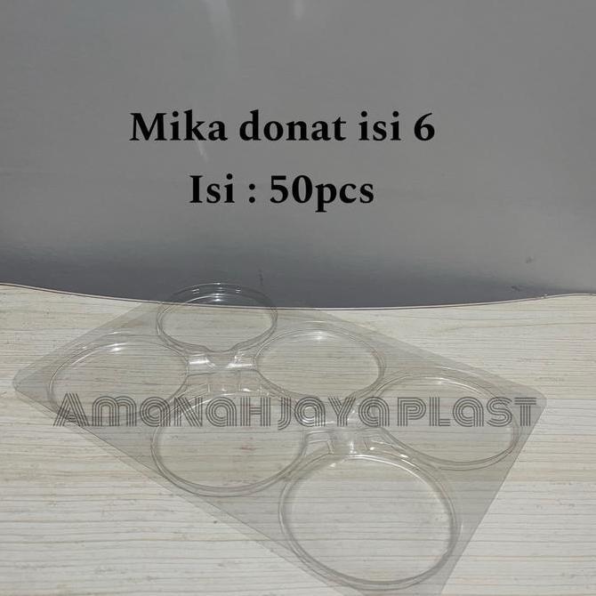 Sid- (50Pcs ) Mika Alas Donat Isi 6 Pcs / Mika Donat Isi 6