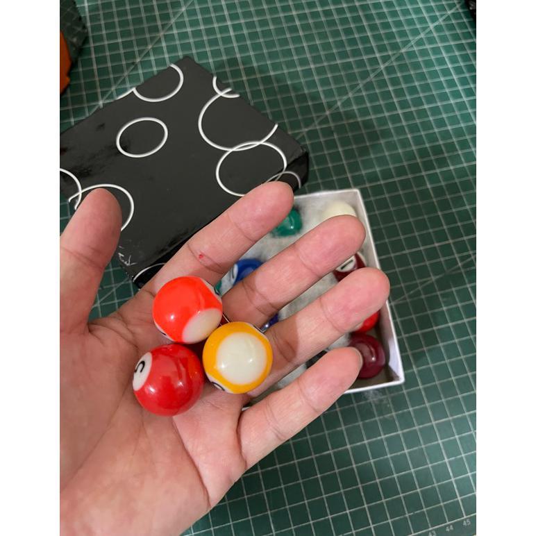 MEERAHSEMBADA JSHOPPE 16 BOLA BILLIARD MINI / MINI BILLIARD BALL / BOLA BILYAR UKURAN MINI BERKUALIT