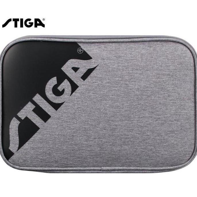 HARGA DISC - STIGA Tas Bet Pingpong Batwallet Rival Biru Silver Original Logo STIGA Sports 30x20x7 c