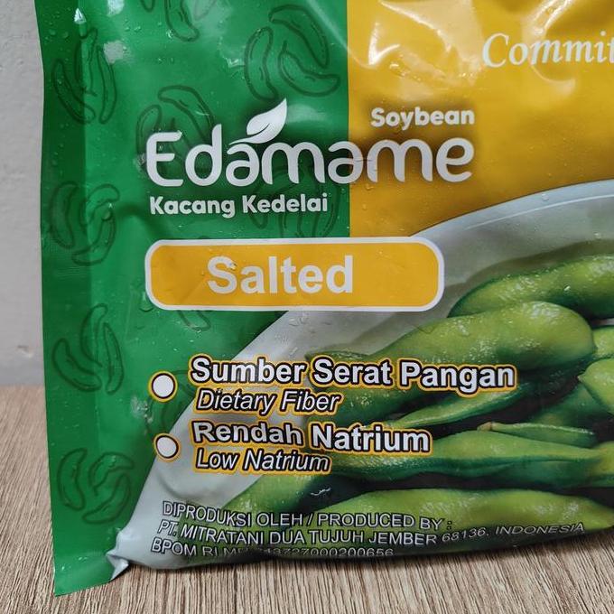 Edamame Deluxe Gurih Salted 500gr - Cemilan Kacang Kedelai Asin Jepang