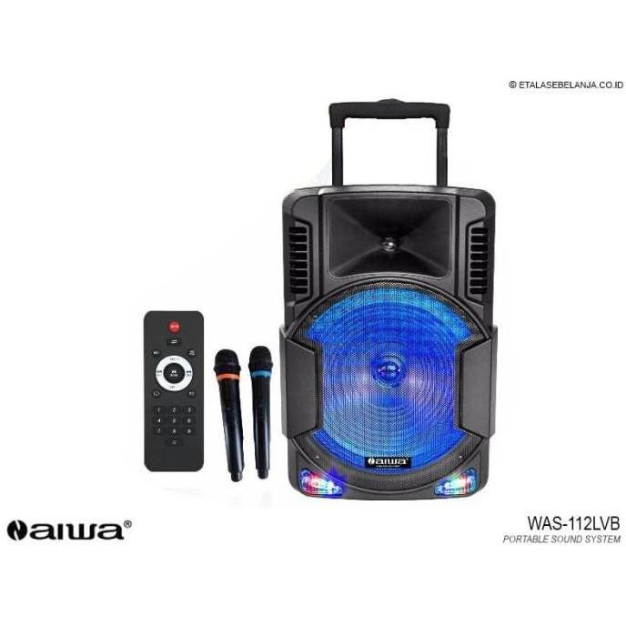 Promo Portable Sound System Bluetooth 12 Inch - Aiwa Was-112Lvb New Model Cod