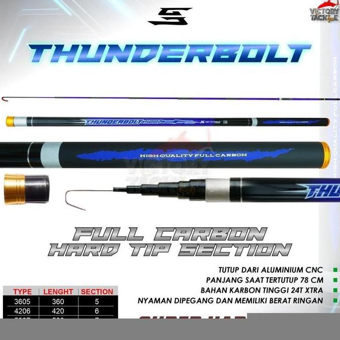 TERMURAH - VERSUS GO-STRIKE THUNDERBOLT 360 | 420 | 500 JORAN PANCING TEGEK KOLAM GALATAMA LELE Ikan