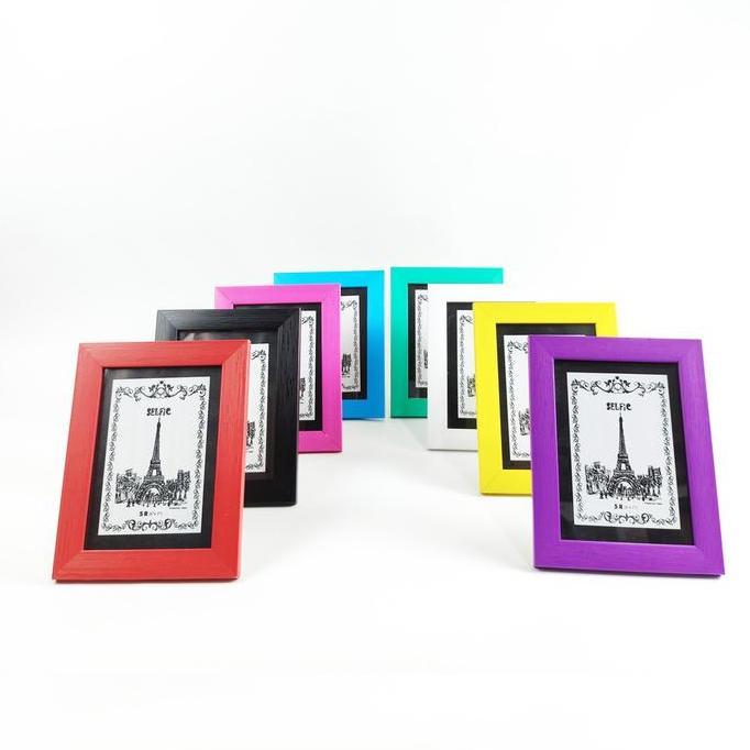 Topla Frame Foto Motif Kayu 5R Tempat Foto dan Bingkai Foto bingkai  profil